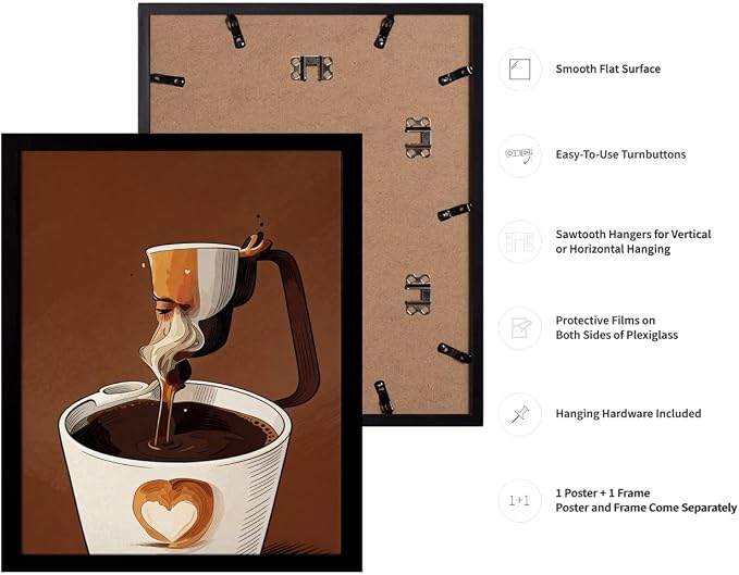 Lawrence Williams Designs Artistic Coffee Pour Poster - Image 3