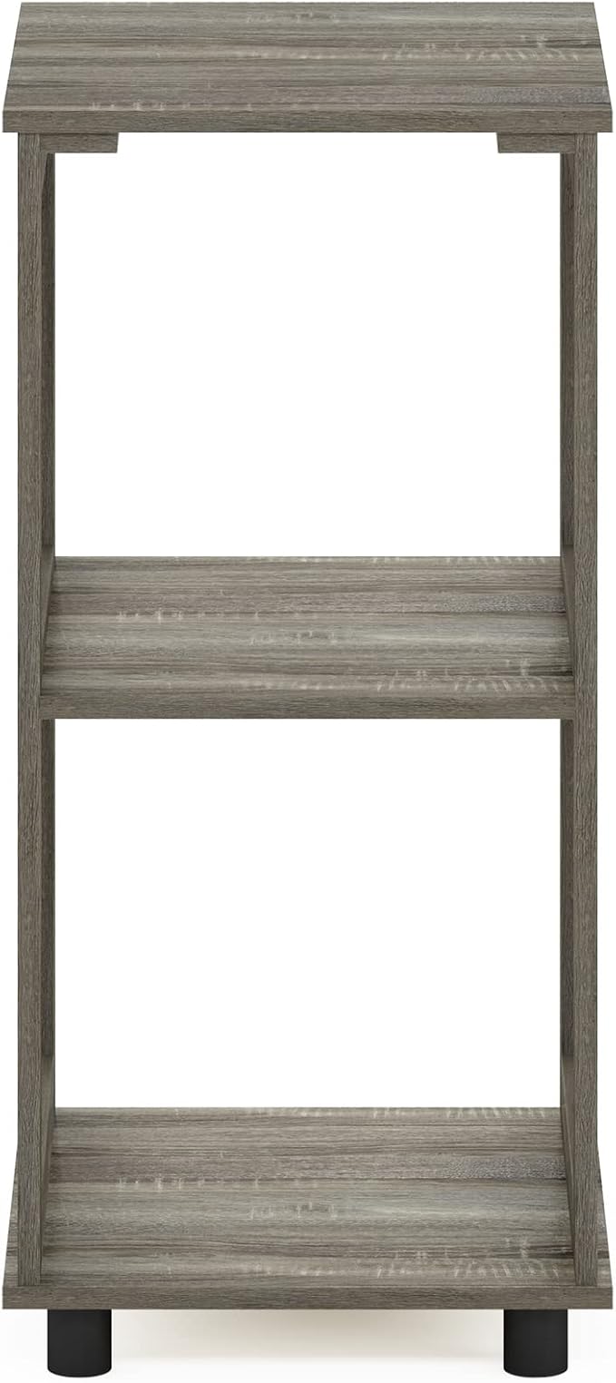 Furinno Romain 2-Tier Tall End Table, French Oak - Image 6