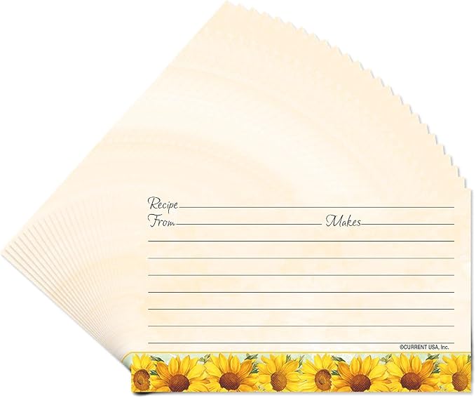 Current Sunflowers Recipe Cards - Image 4