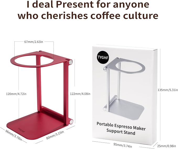 Pour Over Coffee Maker Stand, Foldable Portable Electric Espresso Machine Stand - Image 7