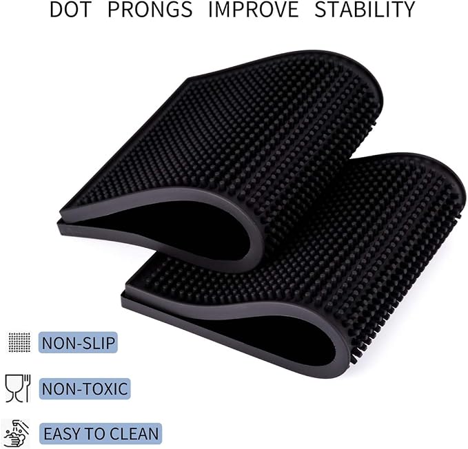 Bar Mat for Cocktail and Coffee Bar 6" x 12" Rubber Bar Service Spill Mat for - Image 2