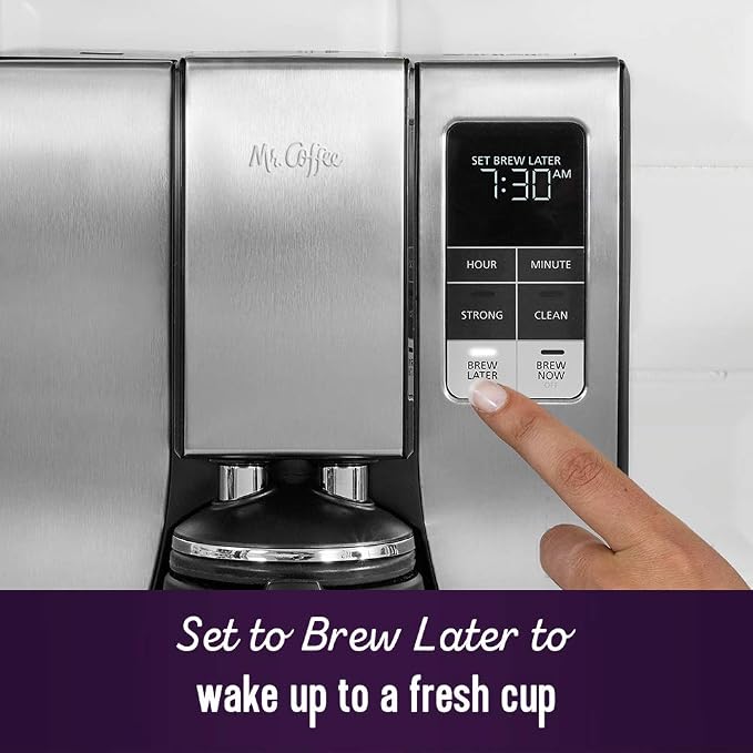 Mr. Coffee 10-Cup Programmable Coffee Maker, Insulated Thermal Carafe, Brew - Image 5