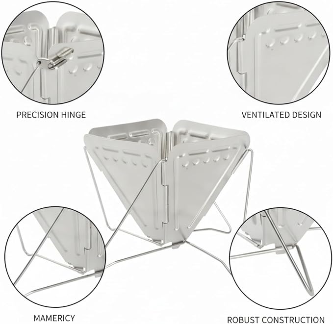 Foldable Coffee Drip Stand, Stainless Steel Pour Over Holder - Image 6