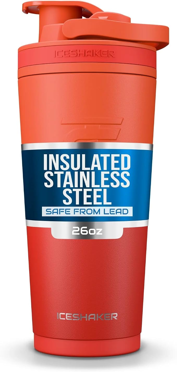 Ice Shaker Insulated Stainless Steel Shaker Bottle | 26oz by IceShaker