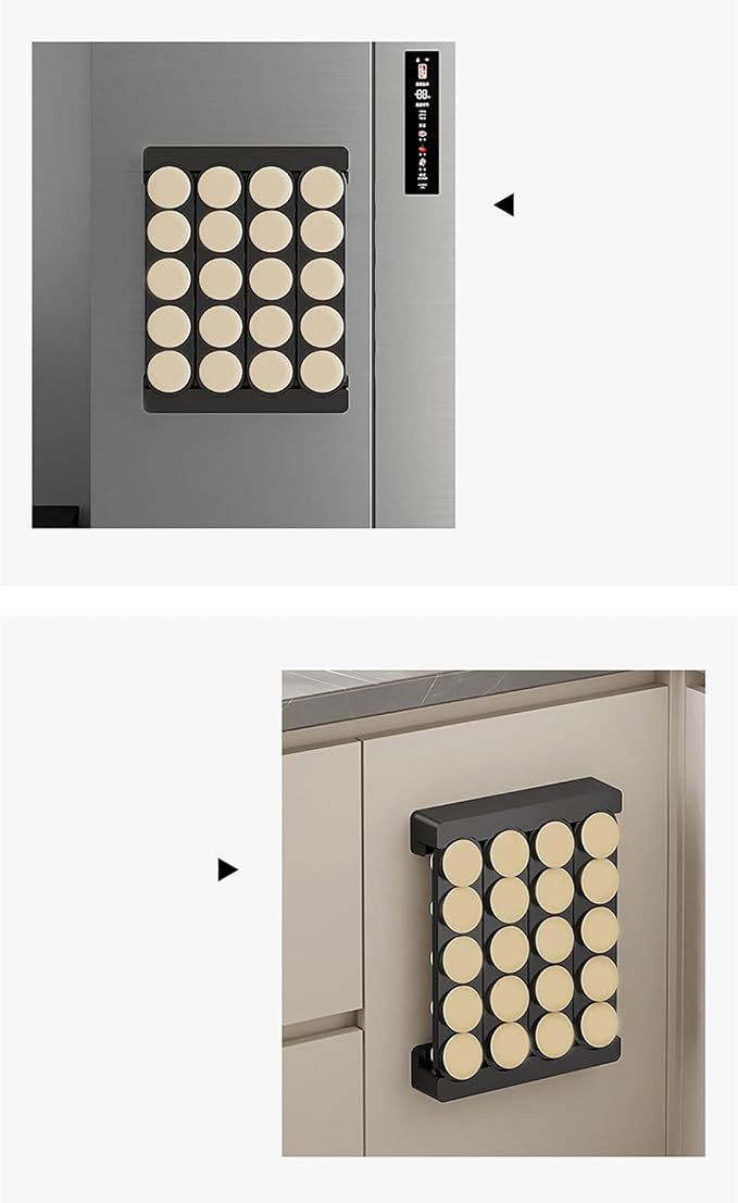 Haofy Modern White Coffee Capsule Rack Holds 20 Pods in Compact 9.6" Design - Image 4