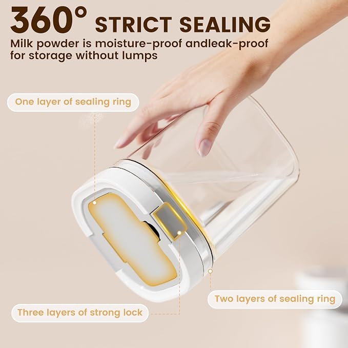 Coffee Storage Canister 27oz Airtight Sugar Storage Organization BPA Free - Image 6