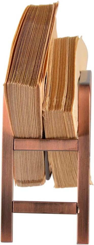 CAFEMASY Retro Copper Coffee Filter Paper Holder Rack Stand - Image 7