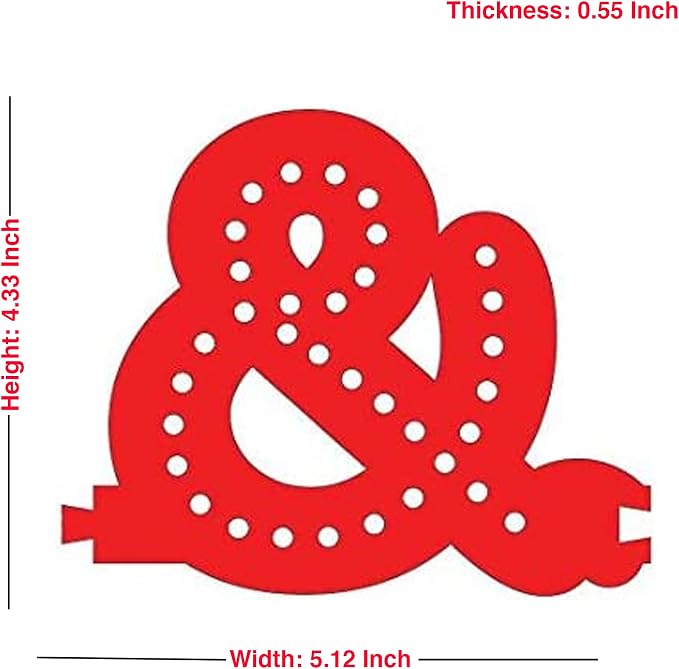 M&T Displays LED Marquee Letter Lights Modular Red Light Up Alphabet Initial & - Image 3