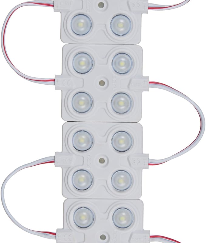 100 pcs LED Module 4 LED 160 Deg White 2.0W Waterproof Back Light led Sign - Image 4