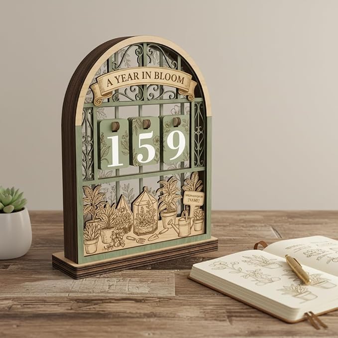 Personalized Book Read Tracker, Wooden Books Read This Year Counter, Reading - Image 3