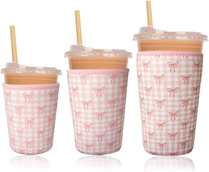 Reusable Insulated Neoprene Iced Coffee Cup Sleeve, Durable Drink Sleeve by Unknown