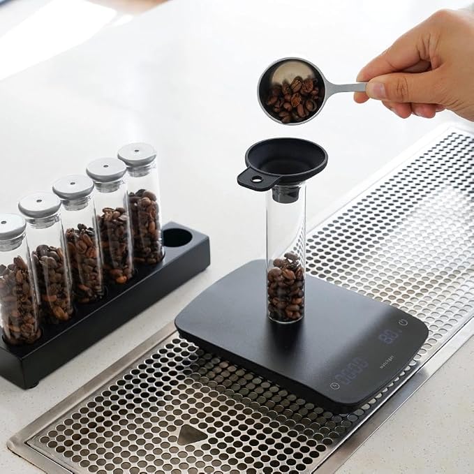 watchget Coffee Bean Container 6PCS Silver Coffee Bean Cellars Tubes Single - Image 4
