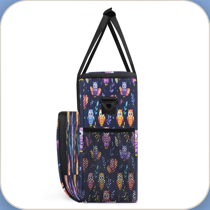 Purple Owl Bird Coffee Machine Bag Compatible - Image 4
