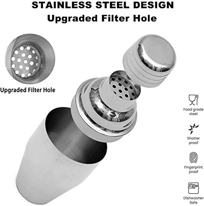 Zrorgons Stainless Steel Cocktail Shaker - Image 3