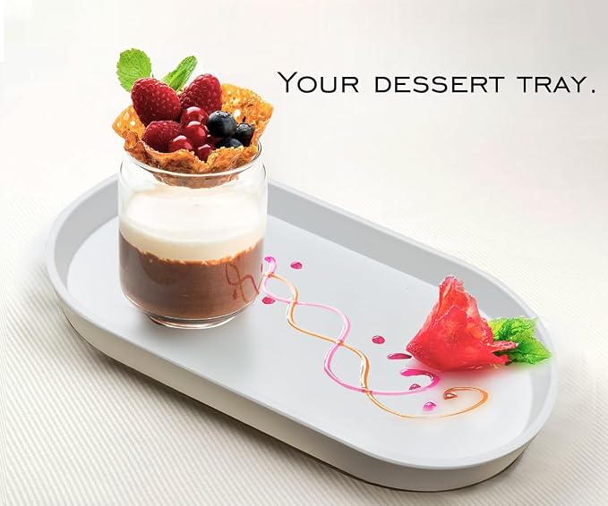 White Small Tray, 3 Pack Oval Tray | - Image 2