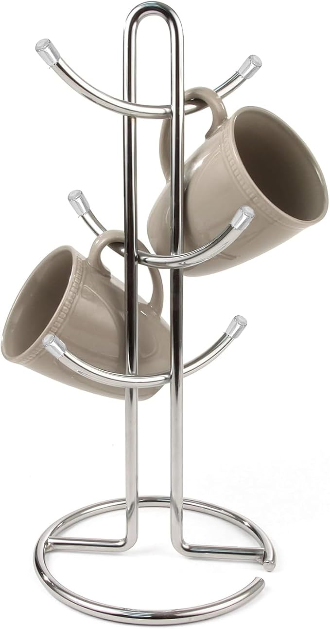 FitWell Mugs Holder, Mug Tree, Coffee Cup Holder, Coffee Mug Tree, Mug Organizer by FitWellHomeProducts