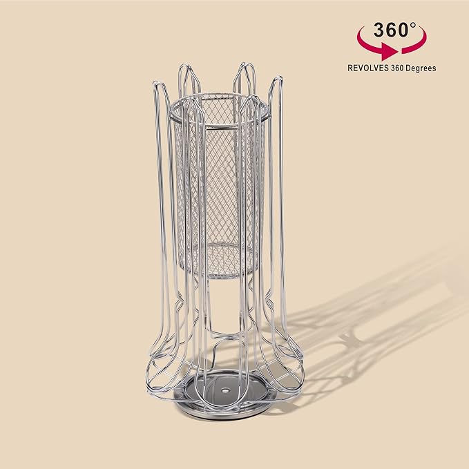 ZCDCP Nespresso Pod Holder, Vertuo Pod Holder Carousel Stand Storage - Image 3