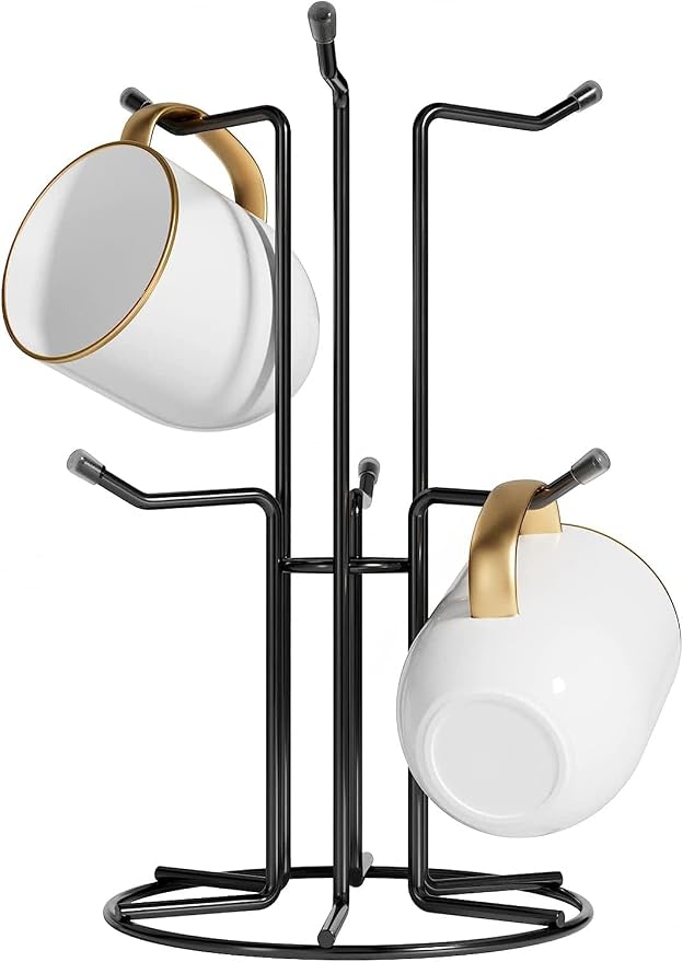 HULISEN Mug Tree for Large Cups, Counter Coffee Mug Holder by HULISEN