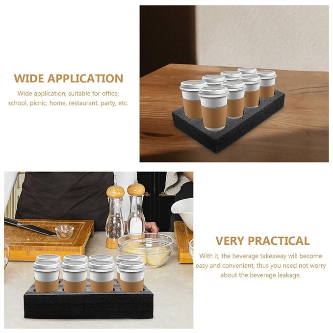 2pcs Takeout Cup Holder Beverage Carrier Tray - Image 8