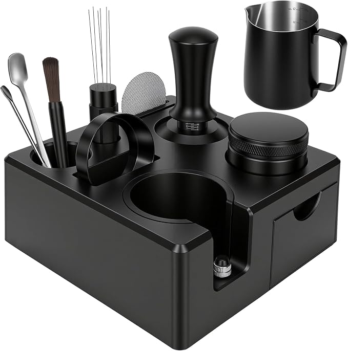 10PCS 51mm Espresso Accessories Kit | 9-in-1 Espresso Tamping Station, by Unknown