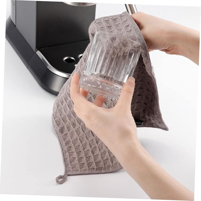 Ipetboom 4pcs Coffee Machine Cleaning Cloths Absorbent Kitchen Dish Rags - Image 6