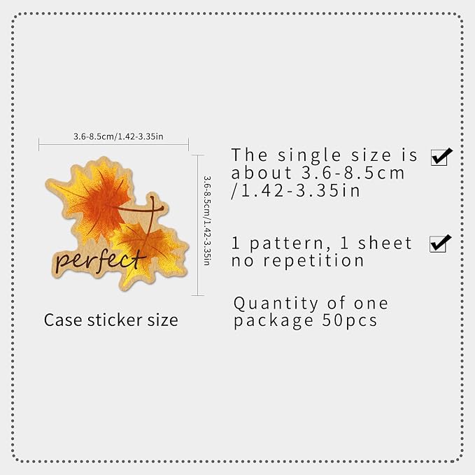 50pcs Aesthetic Coffee Time Stickers - Image 7