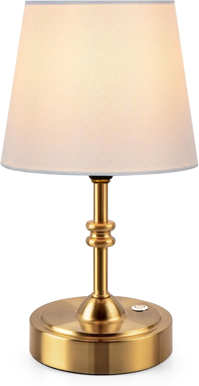 ONEWISH Small Cordless Lamp Dimmable-Battery Operated Table lamp, 4000mAh by onewish