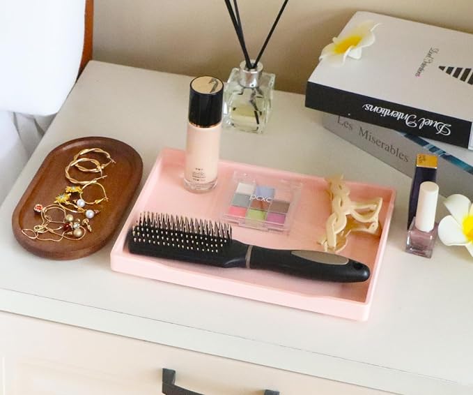 Pink Small Serving Tray, Countertop Organizer | - Image 2