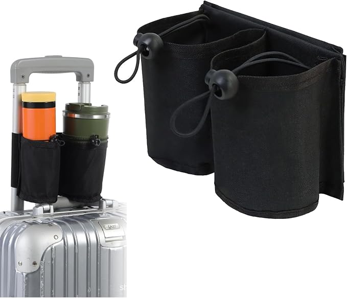 Luggage Cup Holder Hands Free Adjustable Drink Carrier by Unknown