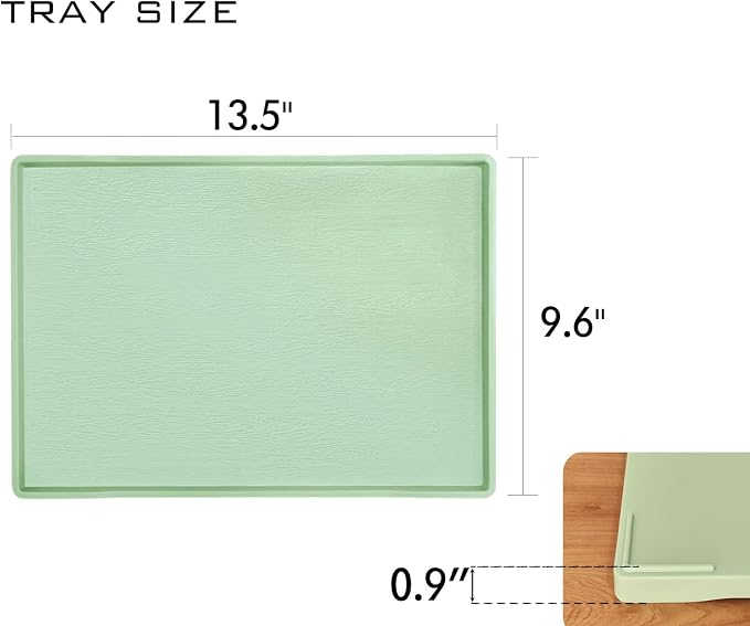 Green Serving Tray for Gathering Small Items | Serving Accessory, Perfume and - Image 6