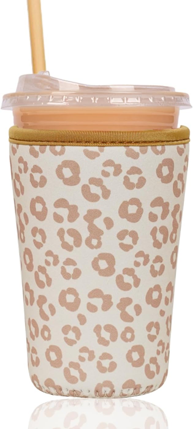 Reusable Insulated Sleeve for Iced Coffee Cup, Coffee Neoprene Sleeve for Cold by Unknown