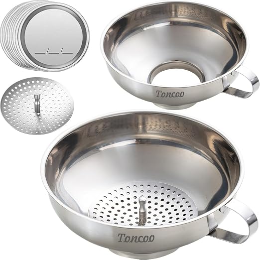 2pcs Canning Funnels for Filling Mason Jars by Toncoo