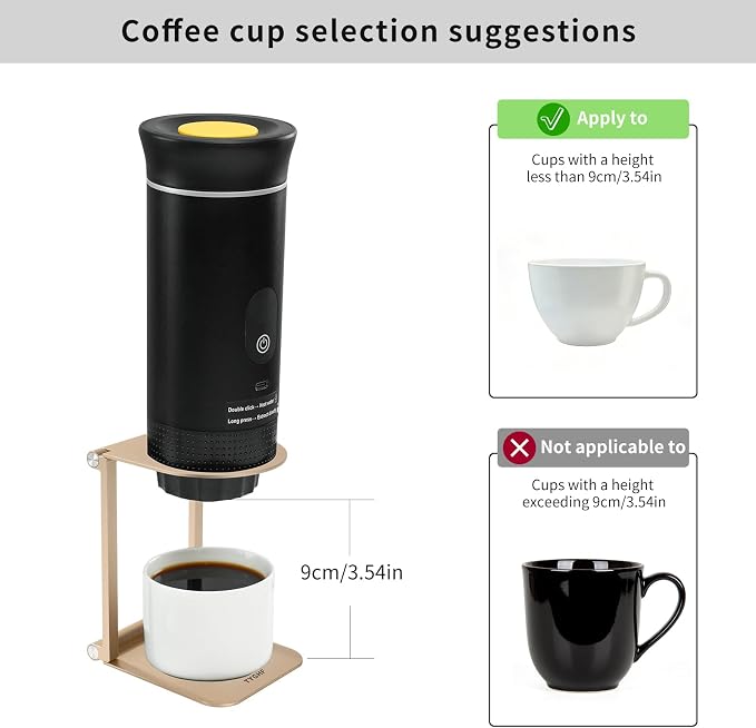 Pour Over Coffee Maker Stand, Foldable Portable Electric Espresso Machine Stand - Image 2