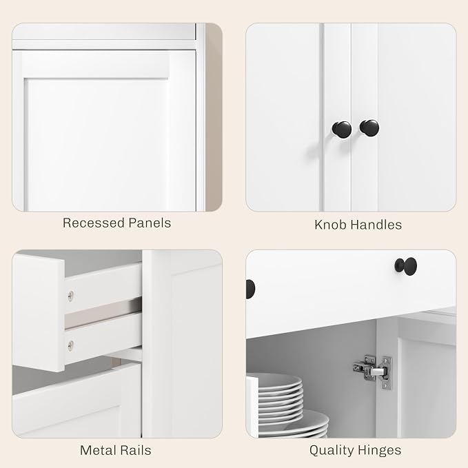 HOMCOM Sideboard Buffet Cabinet - Image 8