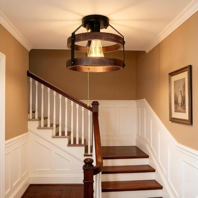 Farmhouse Flush Mount Ceiling Light - Image 6