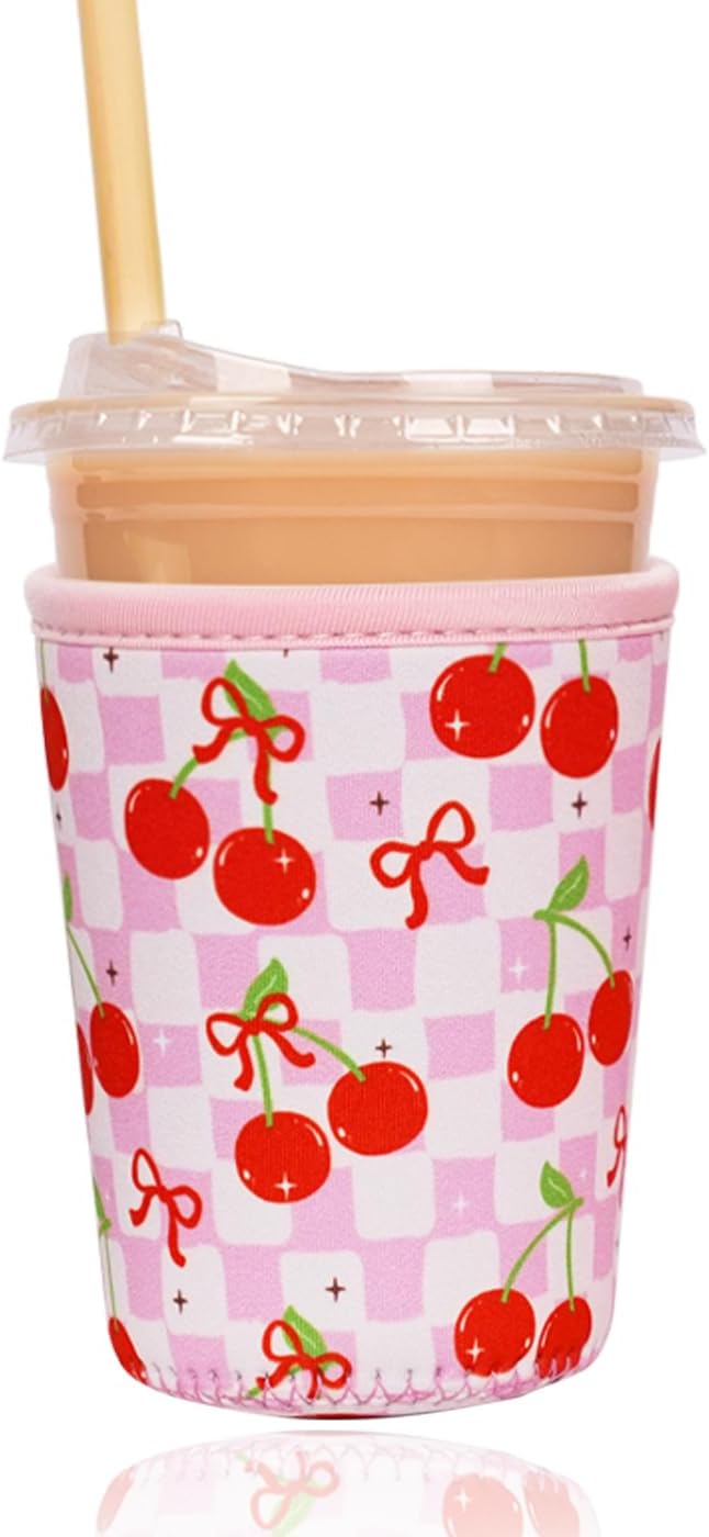 Reusable Insulated Sleeve for Iced Coffee Cup, Coffee Neoprene Sleeve for Cold by Unknown