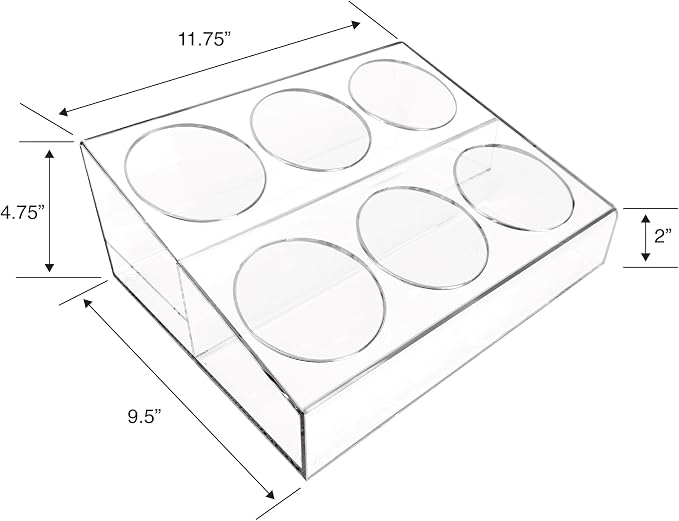 Designstyles Acrylic Coffee Syrup Organizer Rack - Image 2