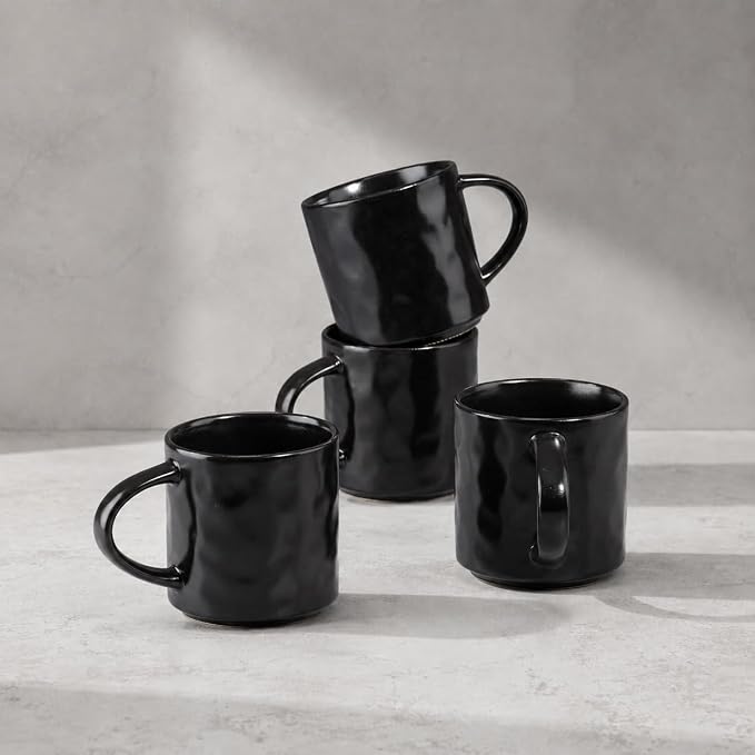 HaWare 14OZ Coffee Mugs Set of 4, Stoneware Coffee Cups by HaWare