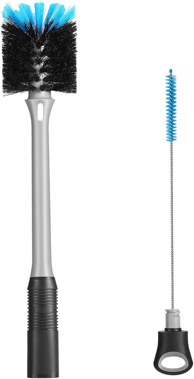MOSOLAN 2-in-1 Water Bottle Brush and Straw Cleaner Brush, Long Handle Water by mosolan