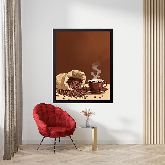 Lawrence Williams Designs Coffee Beans and Cup Poster - Image 3