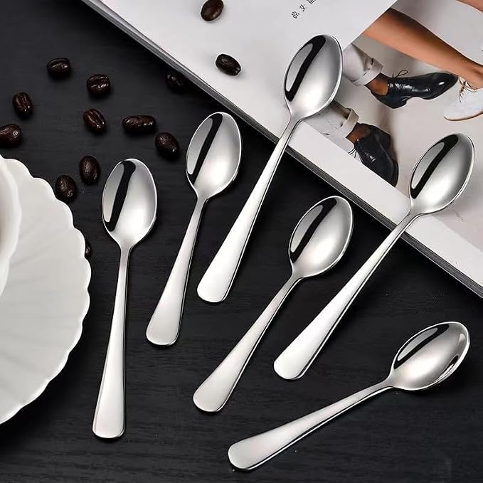 Wesdxc56 Demitasse Espresso Spoons Set of 12, Mini Coffee Spoon, 18/10 - Image 3