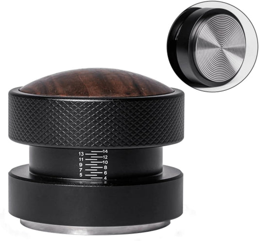Espresso Tamper for 53mm Coffee Tamper with Spring Loaded Tamper,WDT Tool with Clear Memory Scale,Stainless Steel Tamper for Espresso Machine Accessories,for Home,Office & Coffee Bar