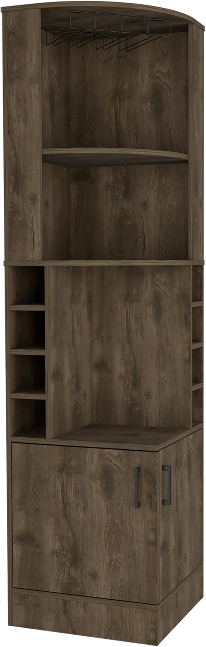 Tuhome Syrah Corner Bar Cabinet, Tall 71.1" Liquor Cabinet by TUHOME