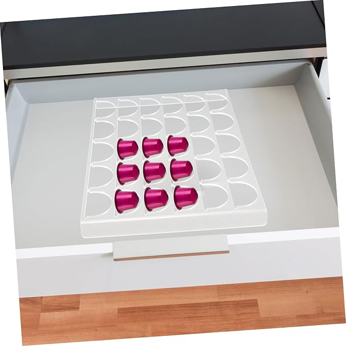 Gadpiparty Acrylic Coffee Capsule Rack 30 Grids Kitchen Countertop Organizer - Image 2