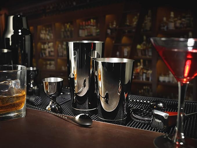 Barfly Cocktail Tin, Gun Metal Black - Image 4
