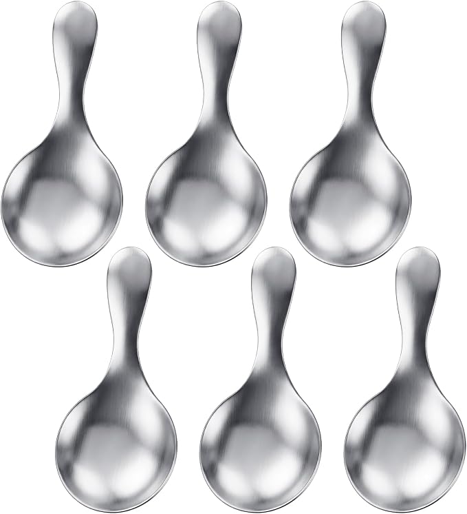 6pcs Small Scoops For Canisters, Mini Scoops for Canisters, Stainless Steel by Unknown
