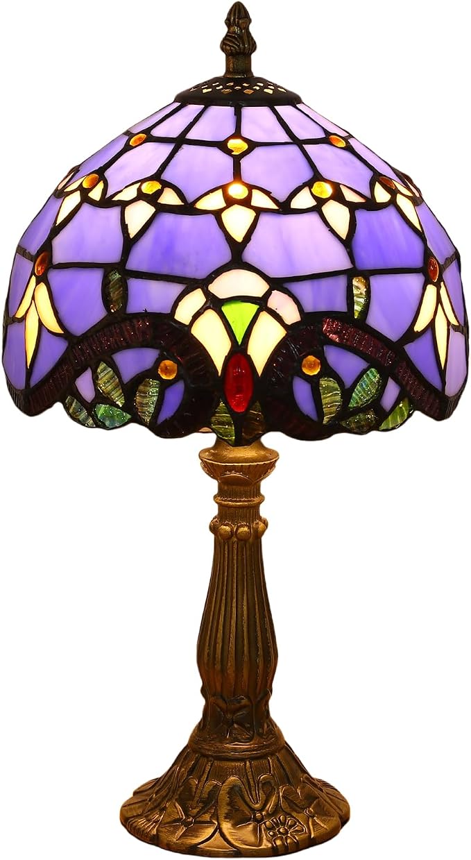 Tiffany Style Table Lamp, 8 Inch Small Antique Lamp, by tuomoxte