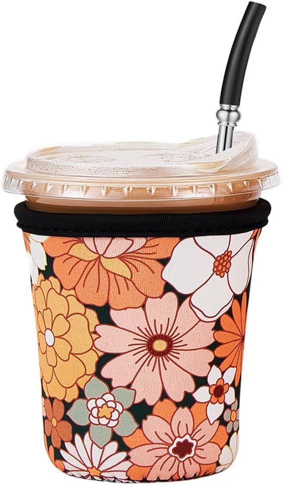 Iced Coffee Sleeve Reusable Small 16-20oz by Cavllson