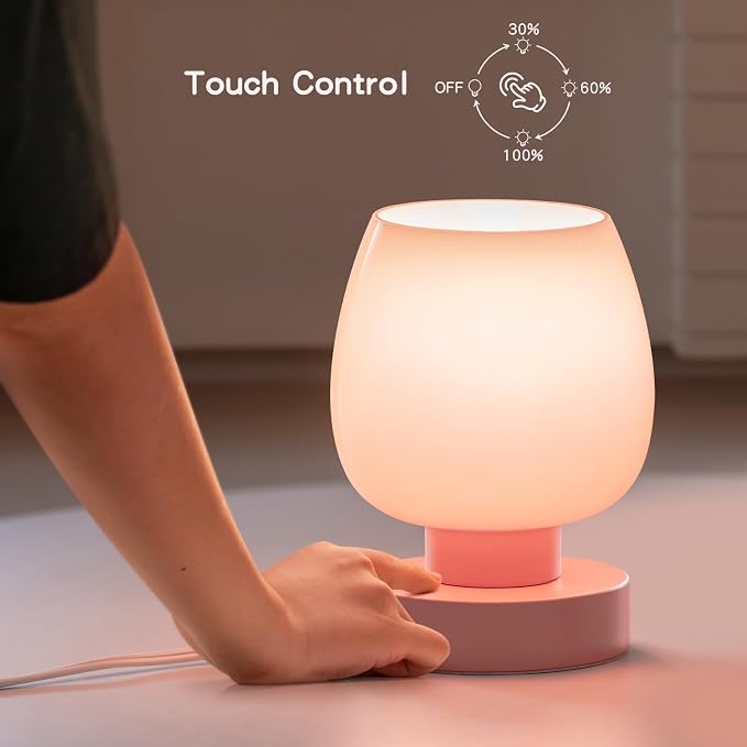 ONEWISH Pink Touch Table Lamp - Image 3