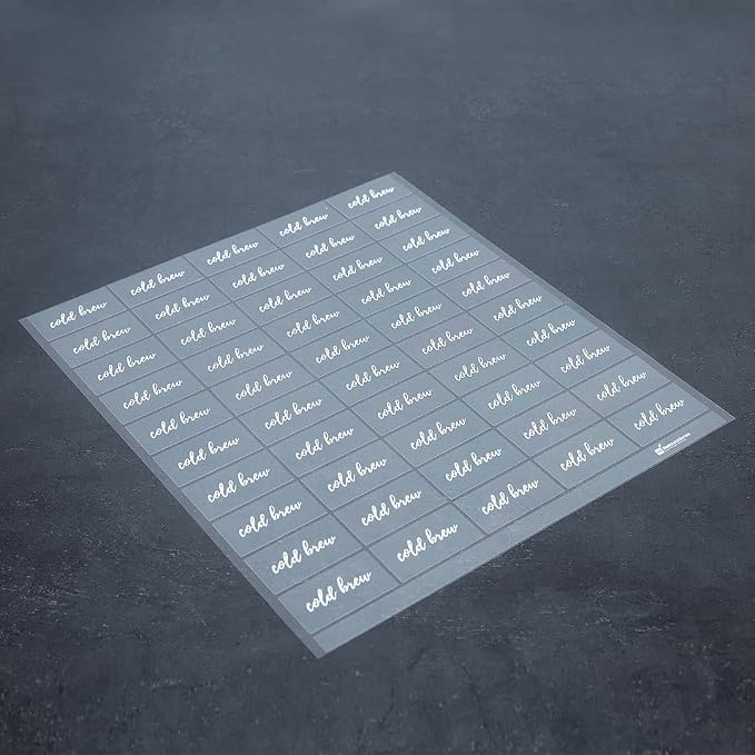 Restaurantware Label Tek 1.9 x 1 Inch Brew Bottle Labels 100 Water-Resistant - Image 11